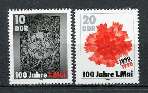 DDR Nr.3322/3                        **  mint (MNH)      (23221)   ( Jahr:1990 )