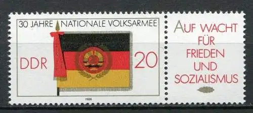 DDR Nr.3001 Zf                      **  mint (MNH)      (23170)   ( Jahr:1986 )