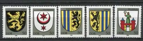 DDR Nr.2857/61                    **  mint (MNH)      (23138)   ( Jahr:1984 )