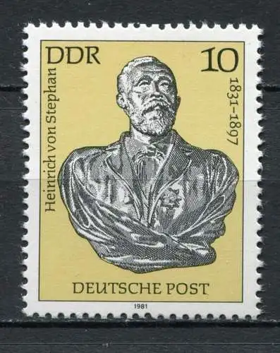 DDR Nr.2579              **  mint (MNH)      (23077)   ( Jahr:1981 )