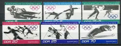 DDR Nr.1725/30             **  mint (MNH)      (22875)   ( Jahr:1971 )