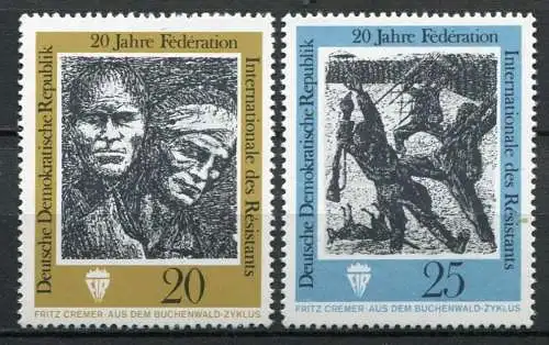 DDR Nr.1680/1             **  mint (MNH)      (22857)   ( Jahr:1971 )