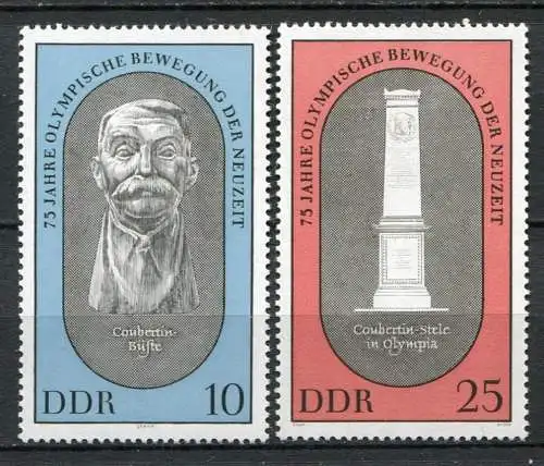 DDR Nr.1489/90              **  mint (MNH)      (22821)   ( Jahr:1969 )