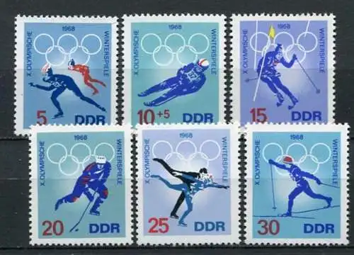 DDR Nr.1335/40              **  mint (MNH)      (22785)   ( Jahr:1968 )