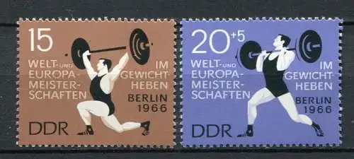 DDR Nr.1210/1              **  mint       (22760)   ( Jahr:1966 )