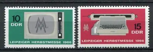 DDR Nr.1204/5              **  mint       (22757)   ( Jahr:1966 )