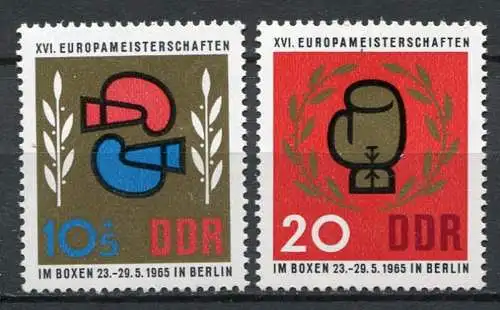 DDR Nr.1100/1101              **  mint       (22728)   ( Jahr:1965 )
