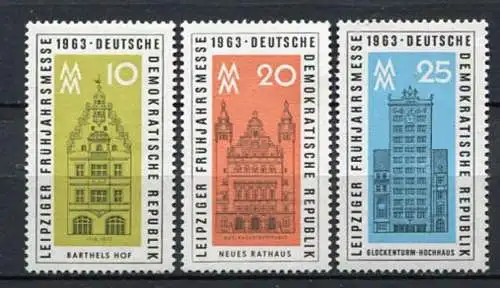 DDR Nr.947/9              **  mint       (22695)   ( Jahr:1963 )