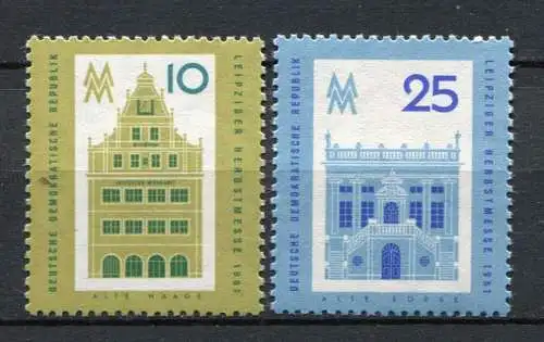 DDR Nr.843/4              **  mint       (22677)   ( Jahr:1961 )
