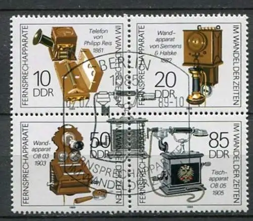 (22604) DDR Nr.3226/9   Viererblock         O  gestempelt