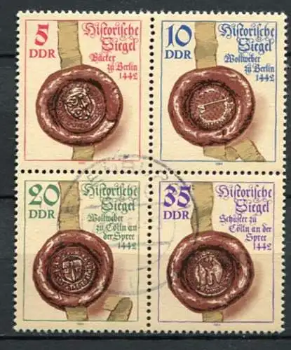 (22565) DDR Nr.2884/7   Viererblock          O  gestempelt