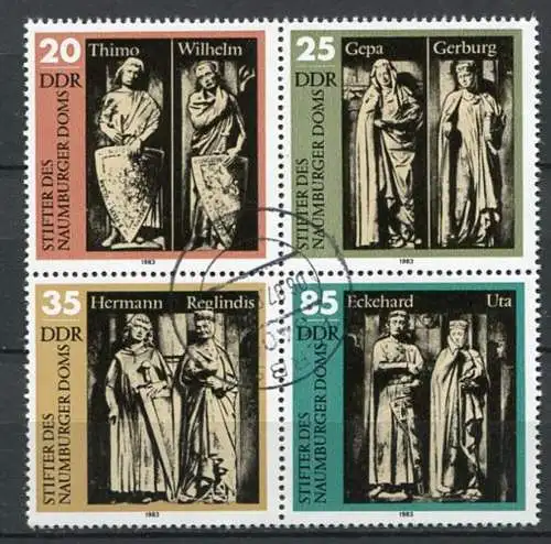 (22562) DDR Nr.2808/11   Viererblock          O  gestempelt