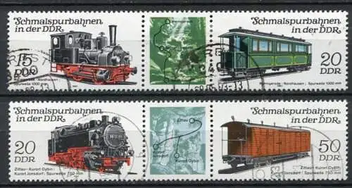 (22559) DDR Nr.2792/5   Zwei Streifen          O  gestempelt