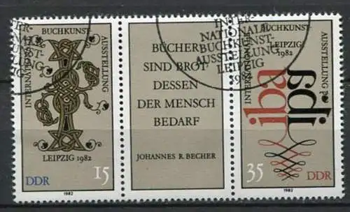 (22551) DDR Nr.2697/8   Streifen          O  gestempelt