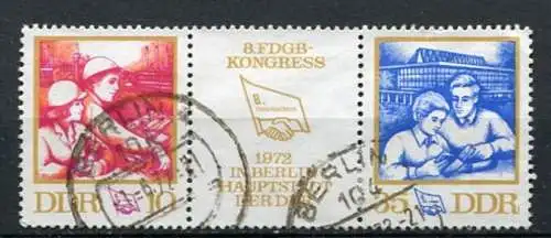 (22430) DDR Nr.1761/2 Streifen          O  gestempelt