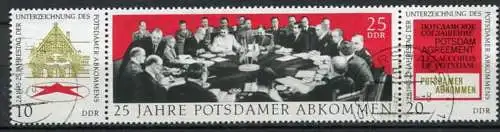 (22416) DDR Nr.1598/1600 Streifen          O  gestempelt