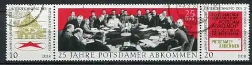 (22411) DDR Nr.1598/1600 Streifen          O  gestempelt