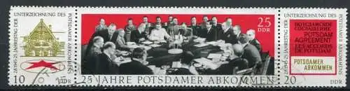 (22410) DDR Nr.1598/1600 Streifen          O  gestempelt