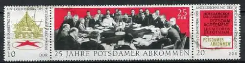 (22408) DDR Nr.1598/1600 Streifen          O  gestempelt