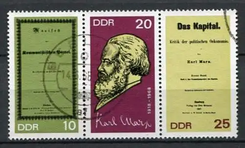 (22379) DDR Nr.1365/7 Streifen          O  gestempelt