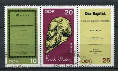 DDR Nr.1365/7 Streifen          O  used       (22378) ( Jahr:1968 )