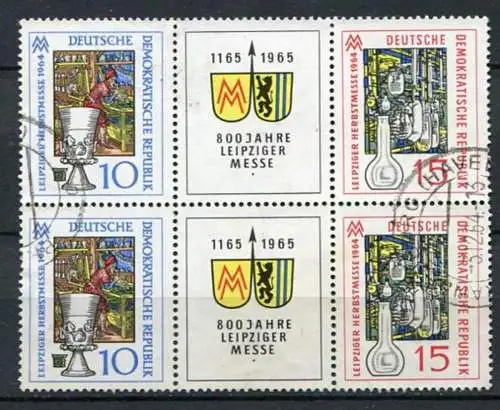 (22367) DDR Nr.1052/3 Streifen Paar         O  gestempelt