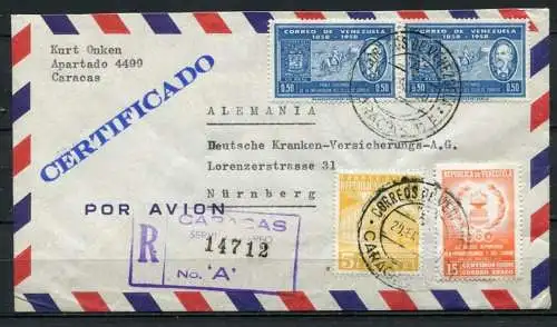 (401) Venezuela Luftpost Caracas - Nürnberg   