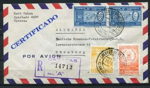 Venezuela Luftpost Caracas - Nürnberg       (401)
