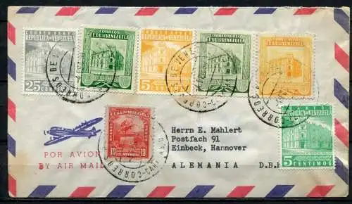 (400) Venezuela Luftpost Caracas - Nürnberg
