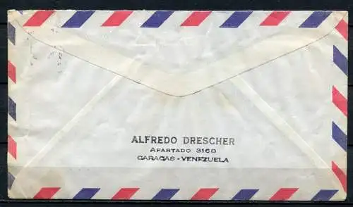 Venezuela Luftpost Caracas - Nürnberg       (400)