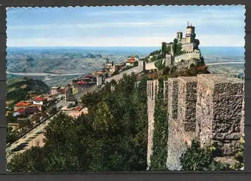 (699) San Marino Ansichtskarte San Marino - Aalen   /  diverse Sondermarken