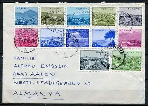 Türkei Brief MIF Tesvikiye - Aalen        (948)