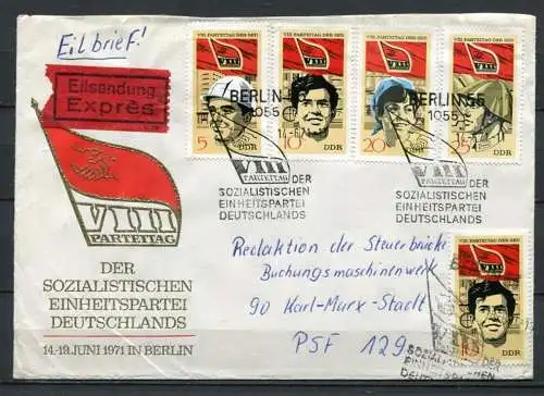 (514) Brief DDR Eilbrief Nr.1675/8 SED 