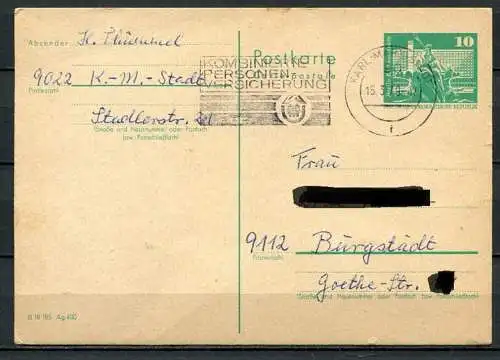 DDR Ganzsache Postkarte P79  (B476)