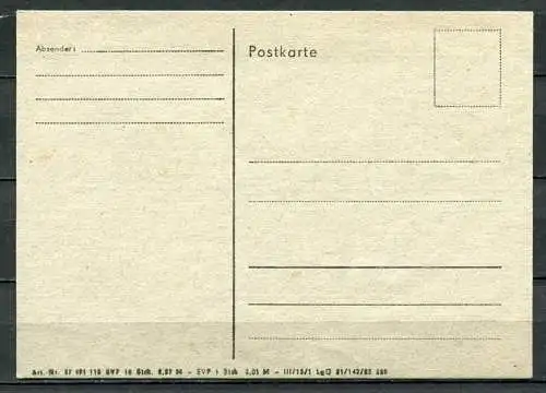 DDR Postkarte 1985  (B475)