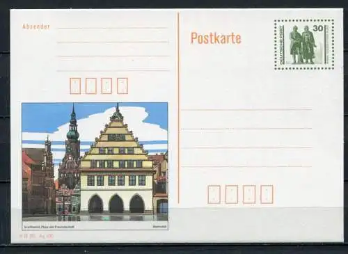 (454) GS DDR Ganzsache  Postkarte P109 - 1  