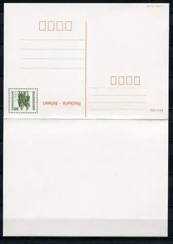 (453) GS DDR Ganzsache  Postkarte mit Antwort P108  