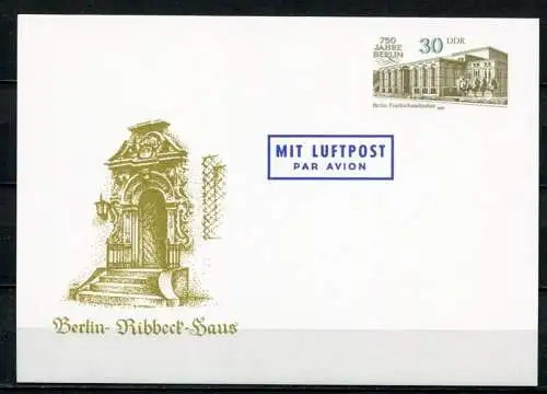 (400) GS DDR Ganzsache  Postkarte P98  