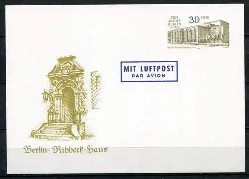 DDR Ganzsache  Postkarte P98  (B399)
