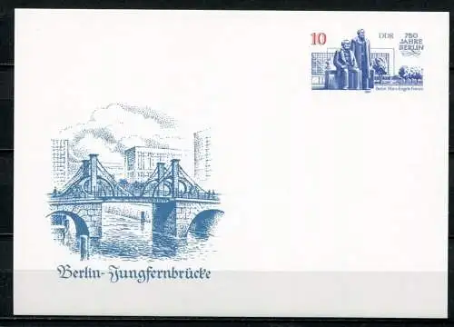 DDR Ganzsache  Postkarte P96  (B392)