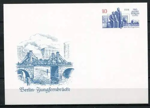 (391) GS DDR Ganzsache  Postkarte P96  