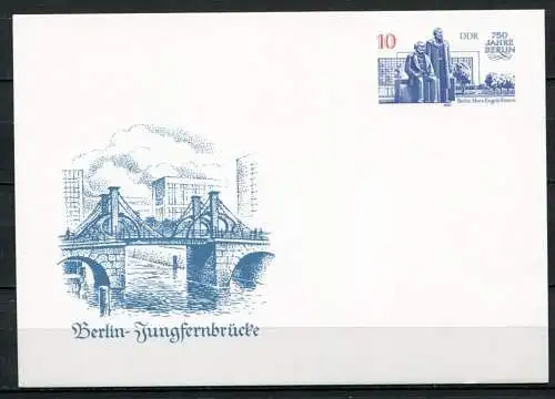 DDR Ganzsache  Postkarte P96  (B391)