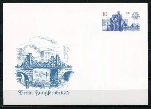 DDR Ganzsache  Postkarte P96  (B390)