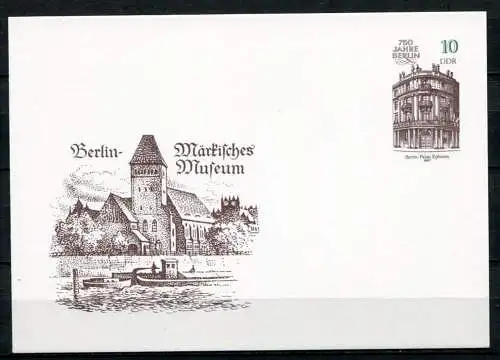 DDR Ganzsache  Postkarte P95  (B387)
