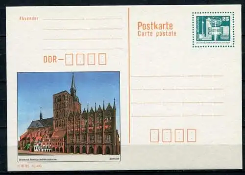 (375) GS DDR Ganzsache  Postkarte P92