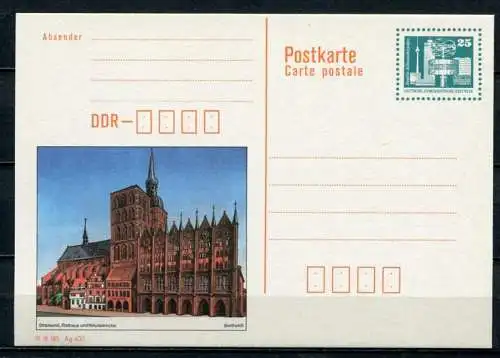 (372) GS DDR Ganzsache  Postkarte P92 