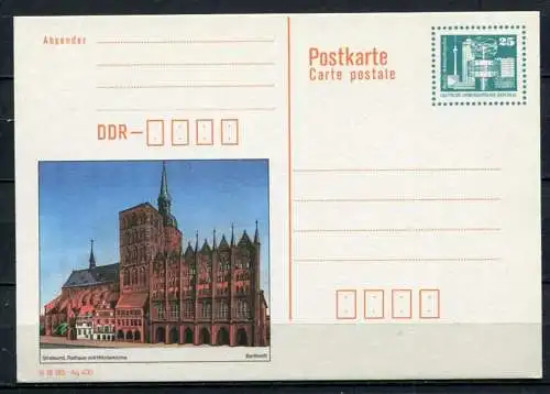 (371) GS DDR Ganzsache  Postkarte P92  