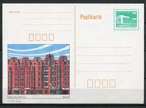 (369) GS DDR Ganzsache  Postkarte P91  