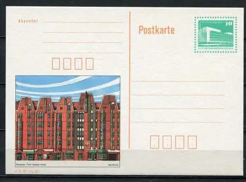 (368) GS DDR Ganzsache  Postkarte P91