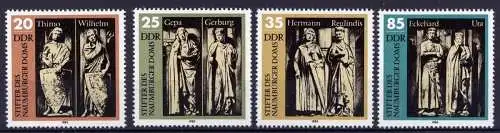 DDR Nr.2808/11 - 2808 I PF        **  MNH     (22354) E von NAUMBURGER links eingekerbt  / Feld 7